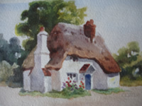 English Cottage Side View
