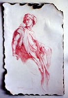 Raphael, Conte Drawing